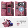 Czerwone Etui CaseMe Pokrowiec Portfel do iPhone 17 Pro