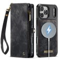 Czarne Etui CaseMe Pokrowiec Portfel do iPhone 17 Pro
