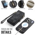 Czarne Etui CaseMe Pokrowiec Portfel do iPhone 17 Pro