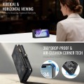 Czarne Etui CaseMe Pokrowiec Portfel do iPhone 17 Pro