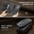 Czarne Etui CaseMe Pokrowiec Portfel do iPhone 17 Pro