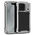 Mocne Pancerne Etui Antywstrząsowe do iPhone 17 Pro srebrne