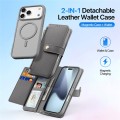 Szare Magnetyczne Etui Portfel Dux Ducis do iPhone 17 Pro
