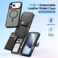 Czarne Magnetyczne Etui Portfel Dux Ducis do iPhone 17 Pro