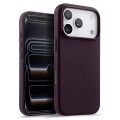 MELKCO Skórzane Etui Obudowa MagSafe do iPhone 17 Pro fioletowe