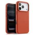 MELKCO Skórzane Etui Obudowa MagSafe do iPhone 17 Pro pomarańczowe