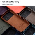 MELKCO Skórzane Etui Obudowa MagSafe do iPhone 17 Pro pomarańczowe