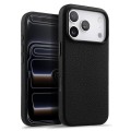 MELKCO Skórzane Etui Obudowa MagSafe do iPhone 17 Pro czarne