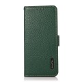 Skórzane Etui Pokrowiec RFID do iPhone 17 Pro zielony