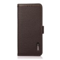 Skórzane Etui Pokrowiec RFID do iPhone 17 Pro Max brązowy