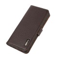 Skórzane Etui Pokrowiec RFID do iPhone 17 Pro Max brązowy