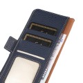 Skórzane Etui Pokrowiec RFID do iPhone 17 Pro Max granatowy