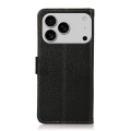 Skórzane Etui Pokrowiec RFID do iPhone 17 Pro Max czarny
