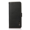Skórzane Etui Pokrowiec RFID do iPhone 17 Pro czarny
