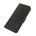 Skórzane Etui Pokrowiec RFID do iPhone 17 Pro czarny