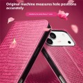 QIALINO Eleganckie Skórzane Etui Pokrowiec do iPhone 17 Pro różowe