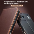 QIALINO Eleganckie Matowe Skórzane Etui do iPhone 17 Pro brązowe