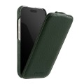 MELKCO MagSafe Skórzane Etui Pionowe do iPhone 17 Pro zielone