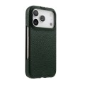 MELKCO MagSafe Skórzane Etui Pionowe do iPhone 17 Pro zielone