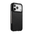 MELKCO MagSafe Skórzane Etui Pionowe do iPhone 17 Pro czarne