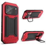 R-JUST Pancerne Etui Antywstrząsowe do iPhone 17 Pro czerwone