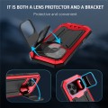 R-JUST Pancerne Etui Antywstrząsowe do iPhone 17 Pro Max czerwone