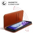 Skórzane Etui Pokrowiec Fierre Shann do iPhone 17 Pro brązowy