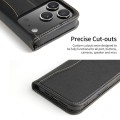 Skórzane Etui Pokrowiec Fierre Shann do iPhone 17 Pro czarny