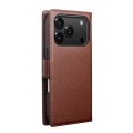 QIALINO Magnetyczne Eleganckie Skórzane Etui do iPhone 17 Pro brązowe