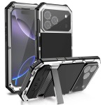 R-JUST Pancerne Etui Antywstrząsowe do iPhone 17 Pro srebrne