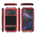 R-JUST Pancerne Etui Antywstrząsowe do iPhone 17 Pro czerwone