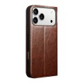 QIALINO Eleganckie Skórzane Etui do iPhone 17 Pro brązowe