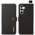 Skórzane Etui Pokrowiec KHAZNEH FRID do Samsung Galaxy A55 5G czarny