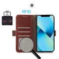 Skórzane Etui Pokrowiec FRID do Samsung Galaxy A55 5G brązowy