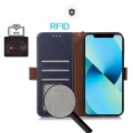 Skórzane Etui Pokrowiec FRID do Samsung Galaxy A55 5G granatowy