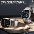 LULULOOK Lekka Bransoleta Tytanowa do Apple Watch Ultra 49mm