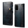 Denior Skórzane Etui Pokrowiec do Samsung Galaxy Note 20 Ultra niebieskie