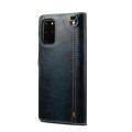 Denior Skórzane Etui Pokrowiec do Samsung Galaxy Note 20 Ultra niebieskie