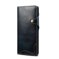 Denior Skórzane Etui Pokrowiec do Samsung Galaxy Note 20 Ultra niebieskie