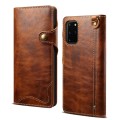Denior Skórzane Etui Pokrowiec do Samsung Galaxy Note 20 Ultra brązowe