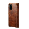 Denior Skórzane Etui Pokrowiec do Samsung Galaxy Note 20 Ultra brązowe