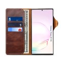 Denior Skórzane Etui Pokrowiec do Samsung Galaxy Note 20 Ultra brązowe