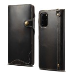 Denior Skórzane Etui Pokrowiec do Samsung Galaxy Note 20 Ultra czarne