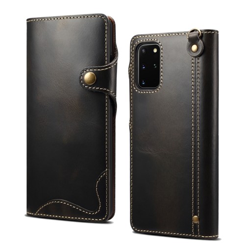Denior Skórzane Etui Pokrowiec do Samsung Galaxy Note 20 Ultra czarne
