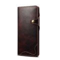 Denior Skórzane Etui Pokrowiec do Samsung Galaxy Note 20 Ultra bordowe