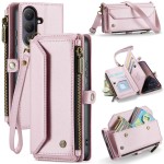 CASEME Etui Portfel Pokrowiec do Samsung Galaxy S26 różowe
