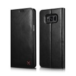 XOOMZ Skórzane Etui Pokrowiec Samsung Galaxy S8 czarne