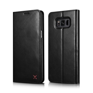 XOOMZ Skórzane Etui Pokrowiec Samsung Galaxy S8 czarne