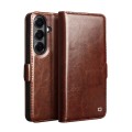 QIALINO Eleganckie Skórzane Etui do Samsung Galaxy S26 brązowe