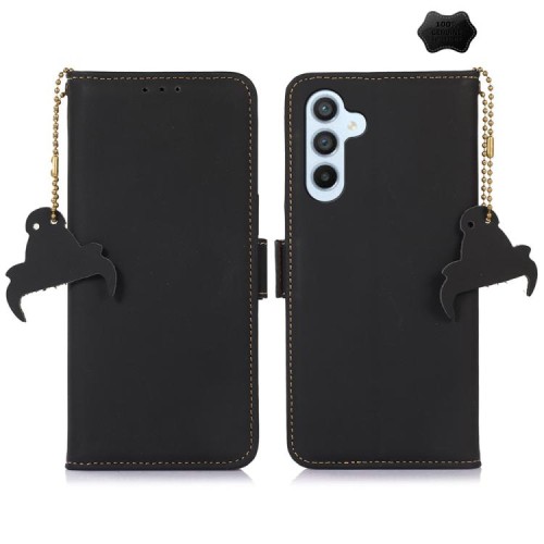 Skórzane Matowe Etui FRID do Samsung Galaxy S26 5G czarne